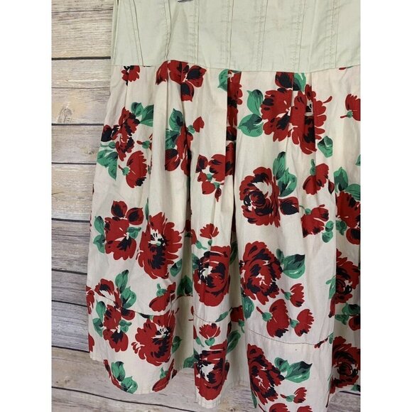 Kimchi Blue UO Size 10 Pleated Floral Boho - Picture 6 of 8